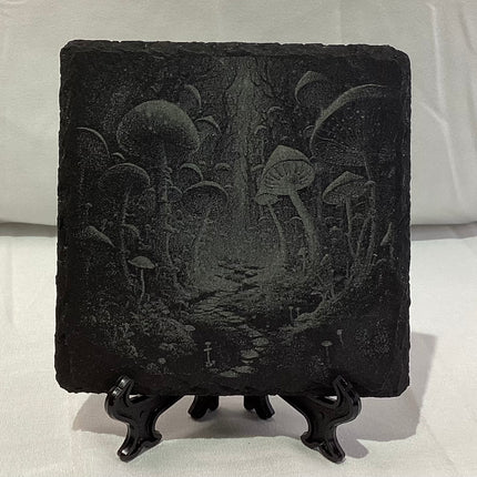 Mushroom Forest Slate Coaster Set (4)