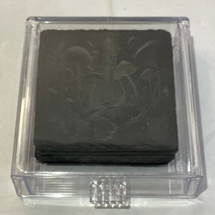 Mushroom Forest Slate Coaster Set (4)