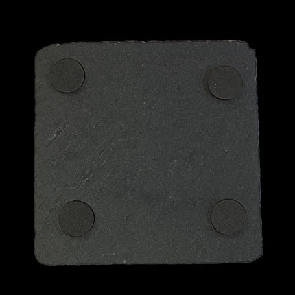 Howling Wolf Head Slate Coaster