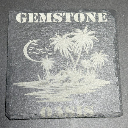 Gemstone Oasis Slate Coaster