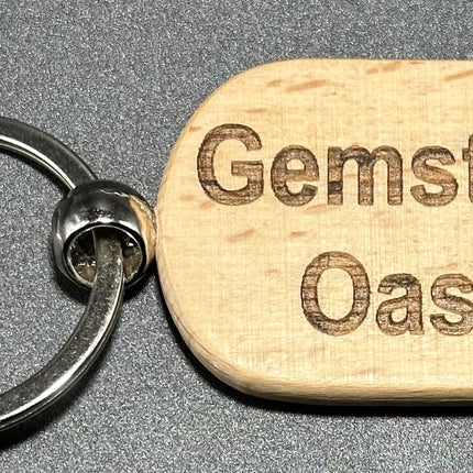 Gemstone Oasis Bamboo Keyring