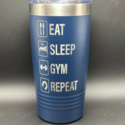 Eat Sleep Gym Repeat 20oz Tumbler (Only 5 Left)
