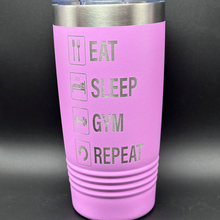 Eat Sleep Gym Repeat 20oz Tumbler (Only 5 Left)
