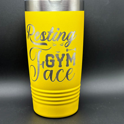 Resting Gym Face 20oz Tumbler (Only 2 Left)