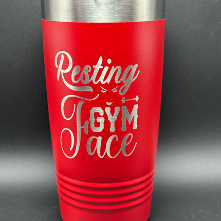 Resting Gym Face 20oz Tumbler (Only 2 Left)