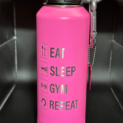 Eat Sleep Gym Repeat 40oz Water Bottle (Only 1 Left)